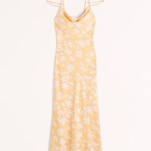 Abercrombie cowl neck slim midi dress